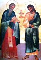 Преподобни мученици Епиктет и Астион